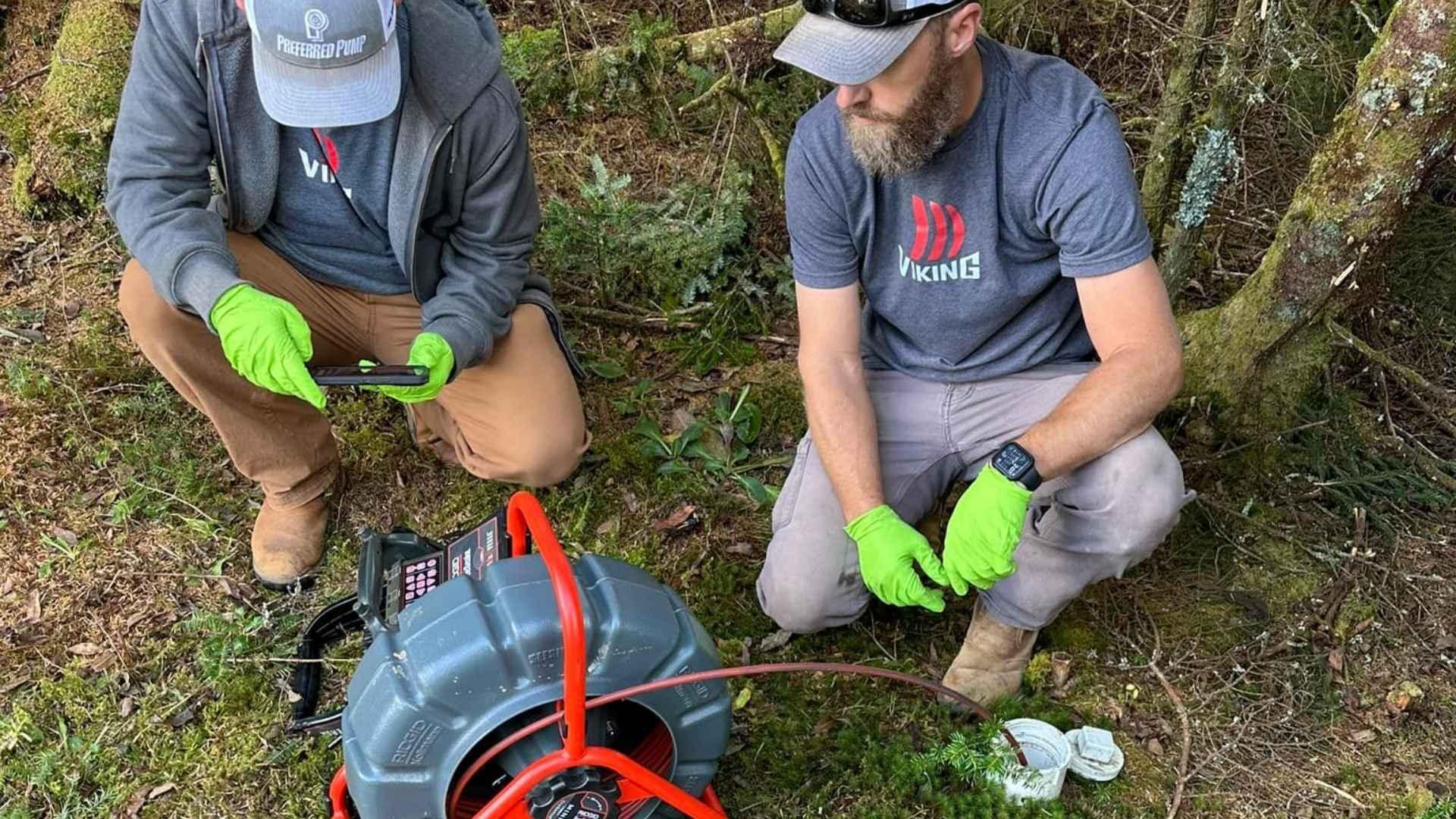 Septic tank cleaning truck